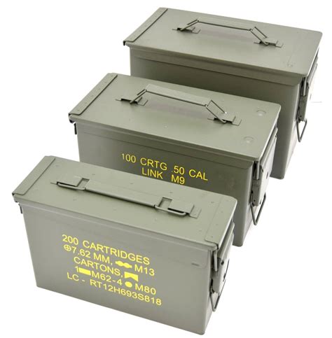 35 for 3 used but nice condition metal ammo boxes|army ammo cans for sale.